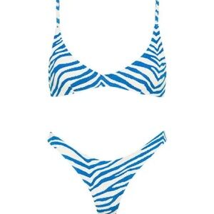 Triangl Swimwear Zebra Splash Patterned Bikini